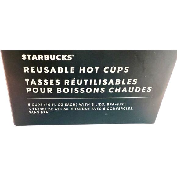 New Starbucks Coffee Christmas Holiday 2022 6 Pack Color Changing Hot Cold Cups - Picture 9 of 11